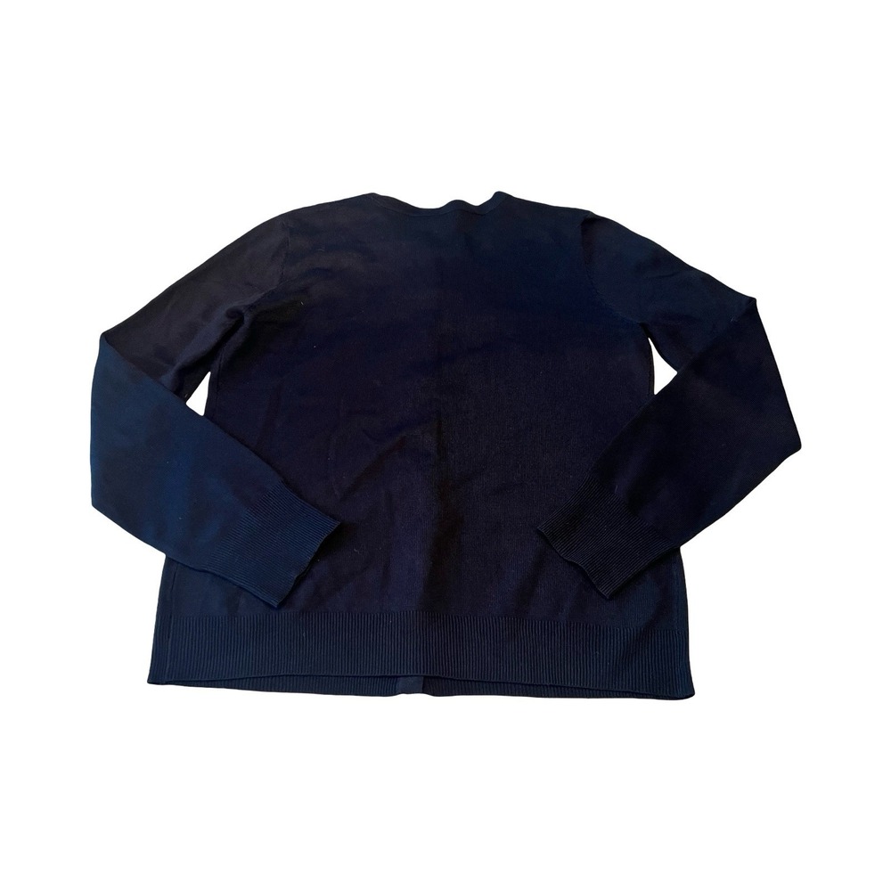 Esperanza Black Pearl Embellished Button Front Cardigan Sweater Womens Large‎ L - Picture 4 of 4